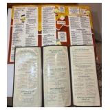 (21) ViINTAGE Menus/Advertisements