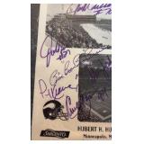 FRAMED Vikings autographed Metrodome Photo