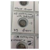(20) MERCURY Dimes 1904-1941