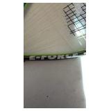 (3) E-FORCE rackets and (1) Victor Booster 1000 Racket in case