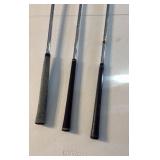 (3) GOLF clubs Titleist, Cleveland RTX 6, and Great White Tiger Shark GW-4