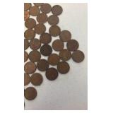 (163) WHEAT Pennies and (40) regular Pennies