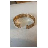 (2) NAPIER bracelets and a vintage hand mirror