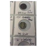 (20) MERCURY Dimes 1918-1958