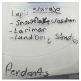 (4) STERLING or semi-precious stone Pendants