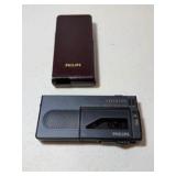 (2) WIRELESS Speakers, (1) Apple TV unit, (1) Aluratek portable battery charger & Phillips Pro pocket memo