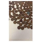 (163) WHEAT Pennies and (40) regular Pennies
