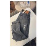 (4) PAIRS of jeans, leggings, (3) Calvin Klein shirts, Nautica shirt, and new balance wind breaker