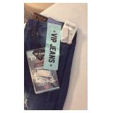 (4) PAIRS of jeans, leggings, (3) Calvin Klein shirts, Nautica shirt, and new balance wind breaker