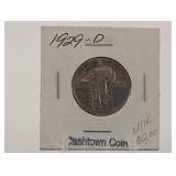 1929-D Standing Liberty Quarter - US 25c Coin