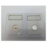 1962 And 1961 Proof 90% Silver Roosevelt Dimes