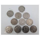 Kennedy Half Dollars Bicentennial And 1970's - 11 Coins