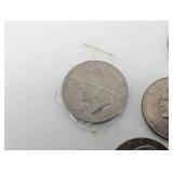 Kennedy Half Dollars Bicentennial And 1970's - 11 Coins