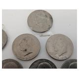 Kennedy Half Dollars Bicentennial And 1970's - 11 Coins