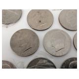 Kennedy Half Dollars Bicentennial And 1970's - 11 Coins