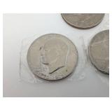 Kennedy Half Dollars Bicentennial And 1970's - 11 Coins