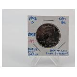 Kennedy Half Dollar Error Coin 1996-D GEM BU