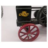 Advance Rumely Oil Pull Tractor Toy - Vintage Cast Metal with Red Spoked Wheels