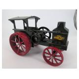 Advance Rumely Oil Pull Tractor Toy - Vintage Cast Metal with Red Spoked Wheels