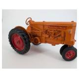 Minneapolis-Moline Toy Tractor - Orange Die-Cast Metal, Red Wheels