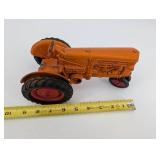 Minneapolis-Moline Toy Tractor - Orange Die-Cast Metal, Red Wheels