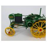 Waterloo Boy Kerosene Tractor Toy - Vintage Green & Yellow Tin Model