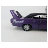 Plymouth Superbird 1969 Purple Die-Cast Model Car - Opening Doors & Hood