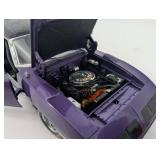 Plymouth Superbird 1969 Purple Die-Cast Model Car - Opening Doors & Hood