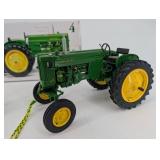 John Deere 40T Wide Front Tractor Die-Cast - Mounted Two-Bottom Plow