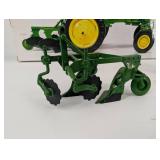 John Deere 40T Wide Front Tractor Die-Cast - Mounted Two-Bottom Plow