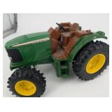 John Deere Toy Tractor With Disc Harrow Farm Implement