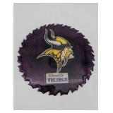 Minnesota Vikings Circular Saw Blade Wall Decor - Metal Round Team Logo