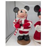 Disney Mickey & Minnie Santa Figures (Lot of 2)