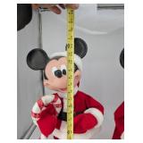 Disney Mickey & Minnie Santa Figures (Lot of 2)