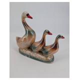 Goose Family Ceramic Figurines (Lot of 3)
