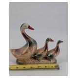 Goose Family Ceramic Figurines (Lot of 3)