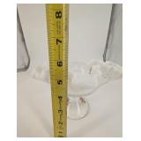 NR Roberts Hand-Painted Strawberry Glass Compote - Footed Dessert Dish