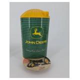 John Deere Promotional Tin Barrel - Nothing Runs Like a Deere with 2 Tumblers, 2 Coasters & Car