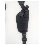 Tactical Drop-Leg Holster with Dual Pouches - Black Nylon
