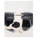 Holstein Cow Piggy Bank - Ceramic, 8 in Long