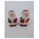 Santa Claus Salt & Pepper Shaker Pair - Ceramic - Made in China