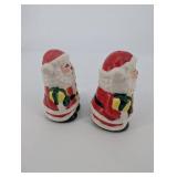 Santa Claus Salt & Pepper Shaker Pair - Ceramic - Made in China