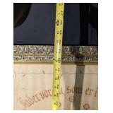 Framed Danish Lord's Prayer Textile Wall Art