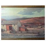 Eric Sloane Autumn Harvest - Framed Landscape Print with Ornate Gold Frame