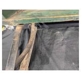 Keller Green Wooden Farm Trough on Metal Sled Runners