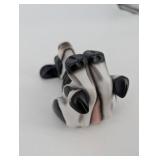 Cow Figurine - Black and White Patch Pattern, Made in China, About 4 in Long