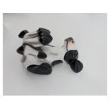 Holstein Cow Ceramic Figurine - Black & White Farm Animal, Made in China