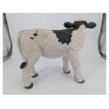 Holstein Cow Figurine - Farmhouse Decor Resin Sculpture, 15-16 in Long