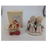 Cherished Teddies - Strawberry Festival Cart & You Are My Happily Ever After Couple Figurines