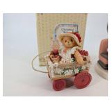 Cherished Teddies - Strawberry Festival Cart & You Are My Happily Ever After Couple Figurines